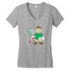 breaking bricks Women's V-Neck T-Shirt