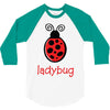 lady bug 3/4 Sleeve Shirt