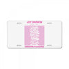 Joy Division Unknown Pleasures License Plate