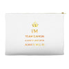 team damon salvatore Accessory Pouches