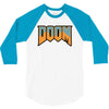 Wtf Doom Black Stroke 3/4 Sleeve Shirt