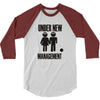 under new management stag night wedding mens 3/4 Sleeve Shirt