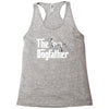 the dogfather dalmatian white Racerback Tank