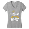 kings are born in 1967 Women's V-Neck T-Shirt