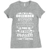 I Am A December Women Ladies Fitted T-Shirt