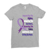 supporting the fighter, admiring the survivors, honoring the taken Ladies Fitted T-Shirt