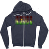 sound activated flashing light Zipper Hoodie