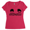 geeks vs nerds Women's Triblend Scoop T-shirt
