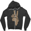 peace to africa Zipper Hoodie