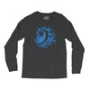 bass clef in blue Long Sleeve Shirts