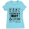 Born In May Ladies Fitted T-Shirt