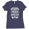 Super Cool Mommy Of A Freaking Awesome Daughter Ladies Fitted T-Shirt