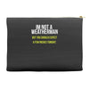 i am not a weatherman but you should expect a few inches funny Accessory Pouches