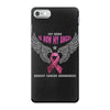 my hero is now my angel breast cancer awareness iPhone 7 Case