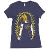 Super Saiyan Goku DBZ Ladies Fitted T-Shirt