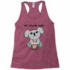 my puns are Racerback Tank