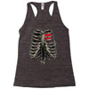 ribcage and heart Racerback Tank