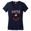 crimson red Women's V-Neck T-Shirt