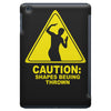 caution shapes being thrown printed iPad Mini