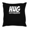 hug machine funny joke Throw Pillow