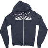 skeleton hands halloween funny Zipper Hoodie