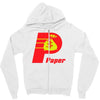 paper Zipper Hoodie