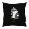%5 unicorn %95 ninja Throw Pillow