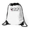 need caffeine Drawstring Bags