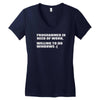 programmer in need of work Women's V-Neck T-Shirt