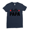 Hello Papa Ladies Fitted T-Shirt