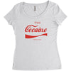 enjoy cocaine funny gray Women's Triblend Scoop T-shirt
