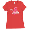 My Wife Is A Survivor Ladies Fitted T-Shirt