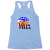 vote for pizza Racerback Tank