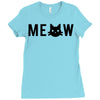 meow Ladies Fitted T-Shirt