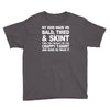 my kids made me bald tired funny Youth Tee