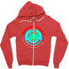 question your thinking flowy crop Zipper Hoodie
