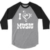i love music 3/4 Sleeve Shirt