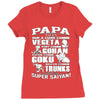 papa super saiyan vegeta Ladies Fitted T-Shirt