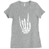 skeleton hand Ladies Fitted T-Shirt