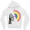 gaydar gay rainbow radar Zipper Hoodie
