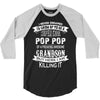 Super Cool Pop Pop Of A Freaking Awesome Grandson 3/4 Sleeve Shirt