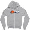 the hare and the shell Zipper Hoodie