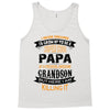Super Cool Papa Of A Freaking Awesome Grandson Tank Top
