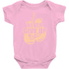 Never Give Up Uterine Cancer Awareness Baby Bodysuit