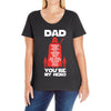 dad you're my hero Ladies Curvy T-Shirt