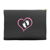 Baby Girl with Heart Any Name Customized Accessory Pouches