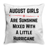 August Girls Throw Pillow