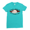 October Peeking Out Baby Boy Ladies Fitted T-Shirt