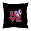 star spangled hammered Throw Pillow