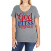 god bless america Ladies Curvy T-Shirt